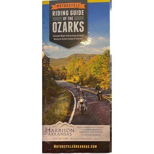 Motorcycle Riding Guide of the Ozarks Map Buffalo River Branson Harrison Arkansa